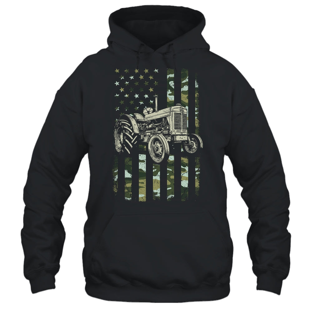 Tractor USA Flag Design For Patriotic Farmer Farming Lover Shirt & Hoodie | teecentury