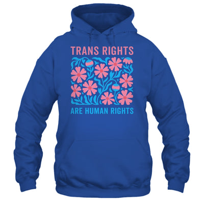 Trans Rights Are Human Rights Floral LGBTQ Pride Transgender Shirt & Hoodie | teecentury