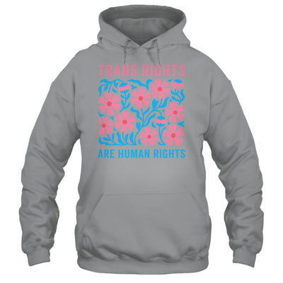 Trans Rights Are Human Rights Floral LGBTQ Pride Transgender Shirt & Hoodie | teecentury