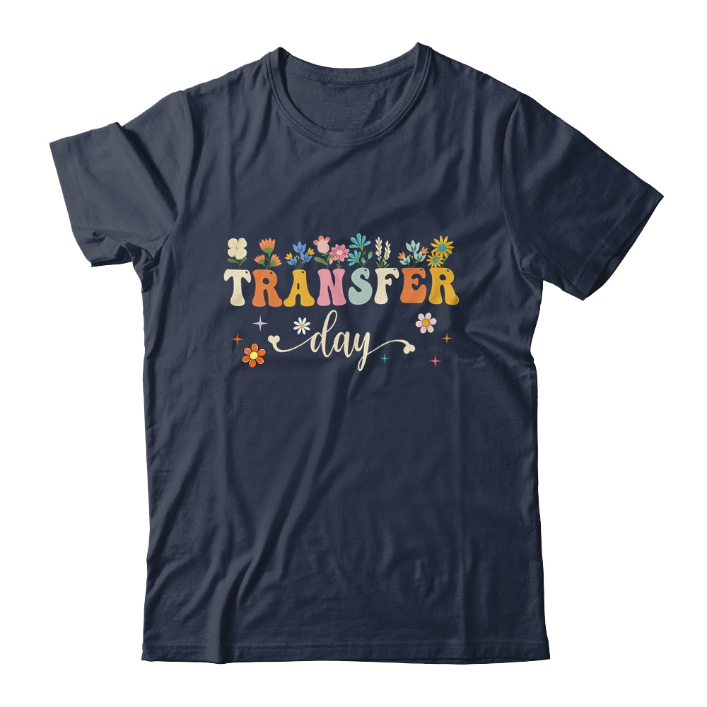 Transfer Day IVF Transfer Day Couple Mom Dad Flowers Shirt & Tank Top | teecentury