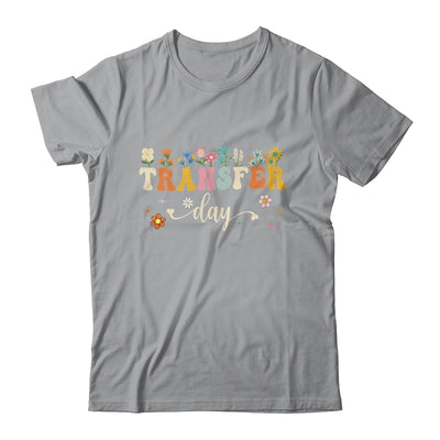 Transfer Day IVF Transfer Day Couple Mom Dad Flowers Shirt & Tank Top | teecentury