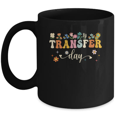Transfer Day IVF Transfer Day Couple Mom Dad Flowers Mug | teecentury