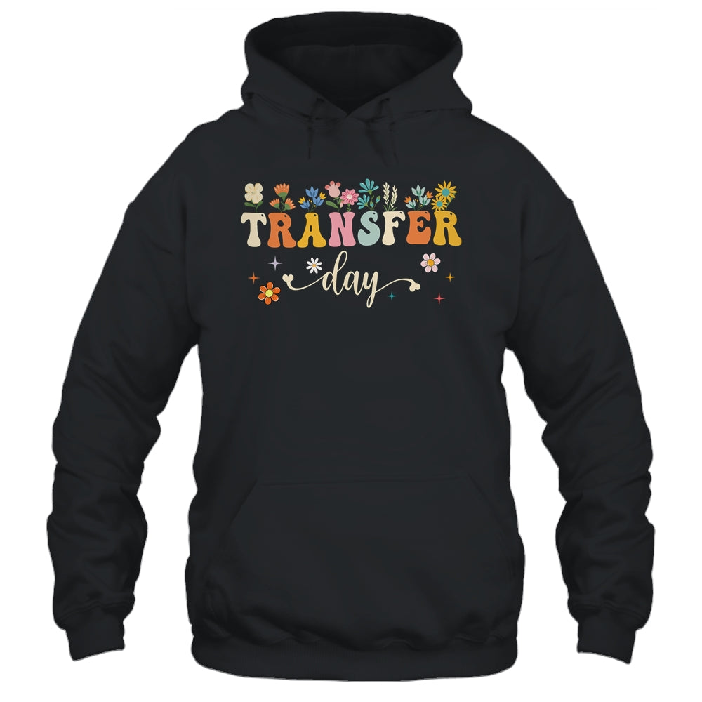 Transfer Day IVF Transfer Day Couple Mom Dad Flowers Shirt & Tank Top | teecentury