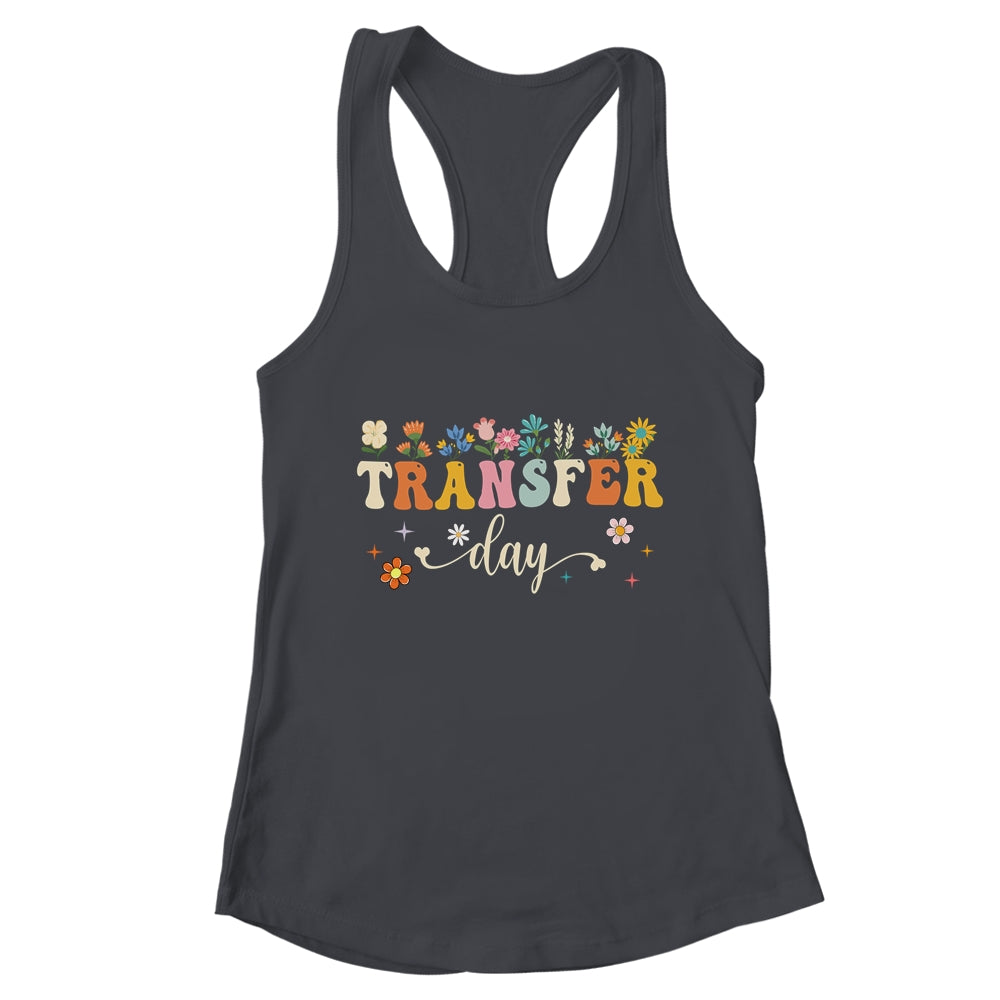 Transfer Day IVF Transfer Day Couple Mom Dad Flowers Shirt & Tank Top | teecentury