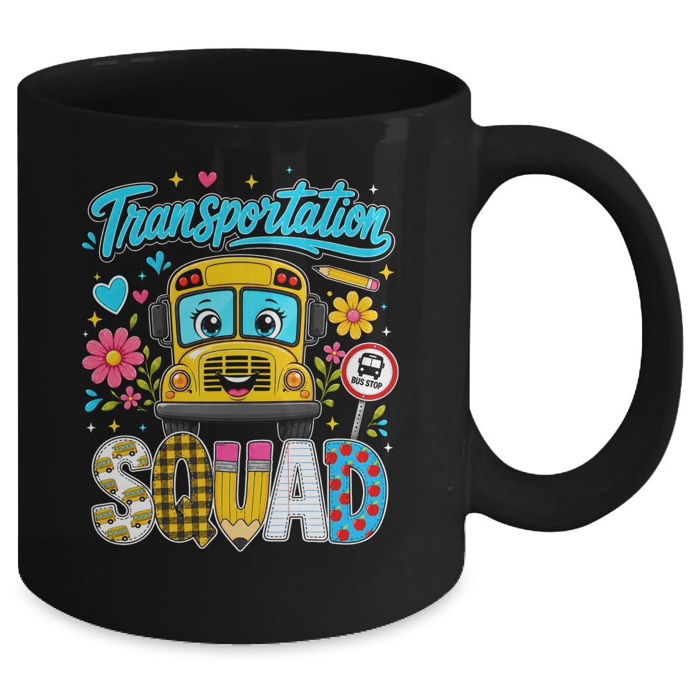 Transportation Squad Bus Driver Cute Back To School Bus Mug | teecentury