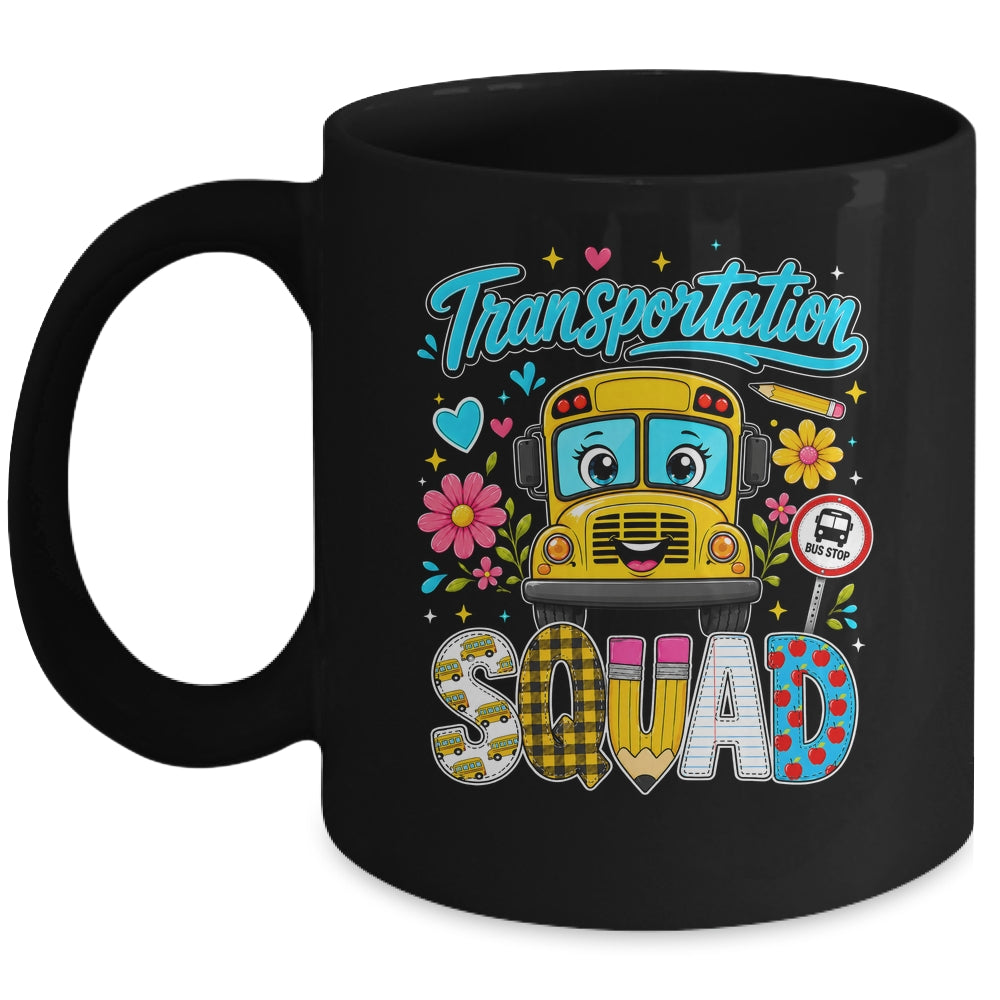 Transportation Squad Bus Driver Cute Back To School Bus Mug | teecentury