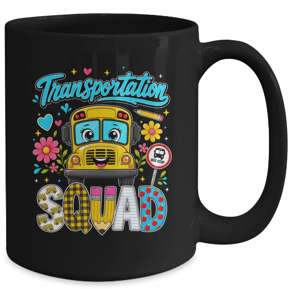 Transportation Squad Bus Driver Cute Back To School Bus Mug | teecentury
