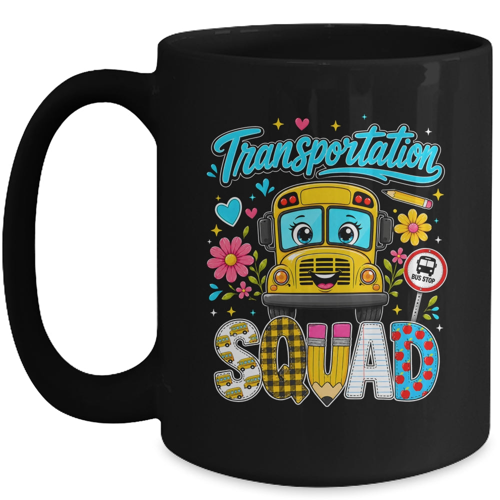 Transportation Squad Bus Driver Cute Back To School Bus Mug | teecentury