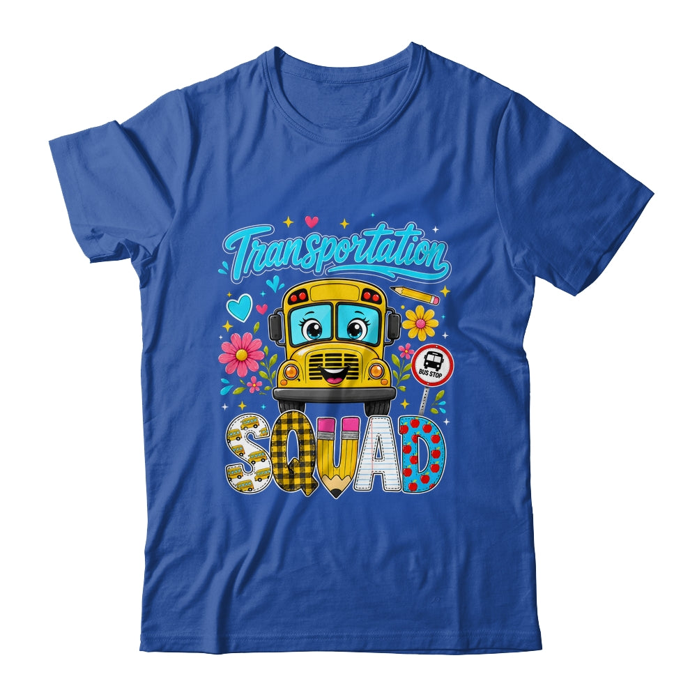 Transportation Squad Bus Driver Cute Back To School Bus Shirt & Hoodie | teecentury
