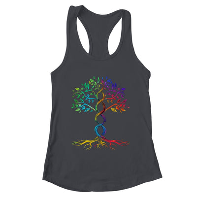 Tree Life Rainbow LGBT Cool Gay Pride Flag Ally Men Women Shirt & Tank Top | teecentury