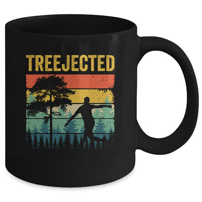 Treejected Funny Disc Golf Discs Hit Stupid Trees Vintage Mug | teecentury