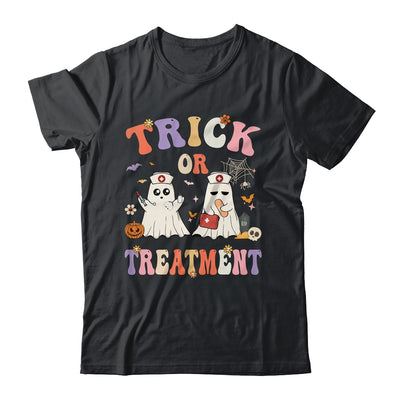 Trick Or Treatment Cute Ghost Paramedic Halloween Nurse Shirt & Hoodie | teecentury
