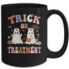 Trick Or Treatment Cute Ghost Paramedic Halloween Nurse Mug | teecentury