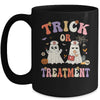 Trick Or Treatment Cute Ghost Paramedic Halloween Nurse Mug | teecentury
