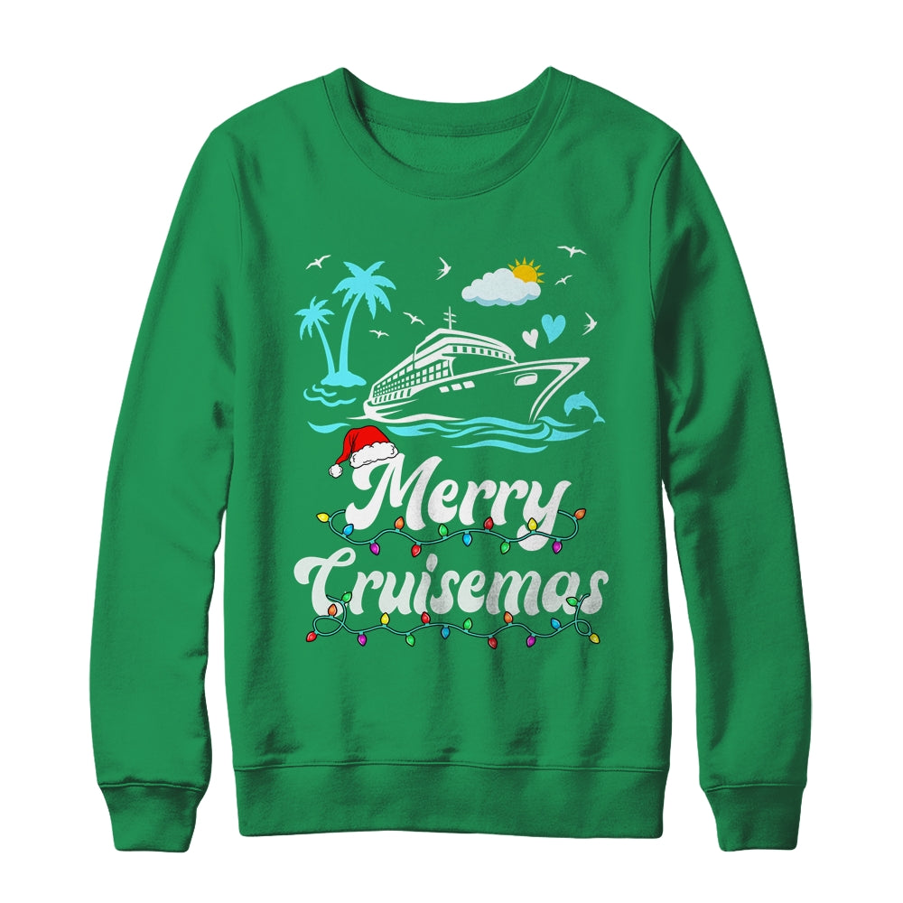 Tropical Heartbeat Family Christmas Cruise Merry Cruisemas Shirt & Sweatshirt | teecentury