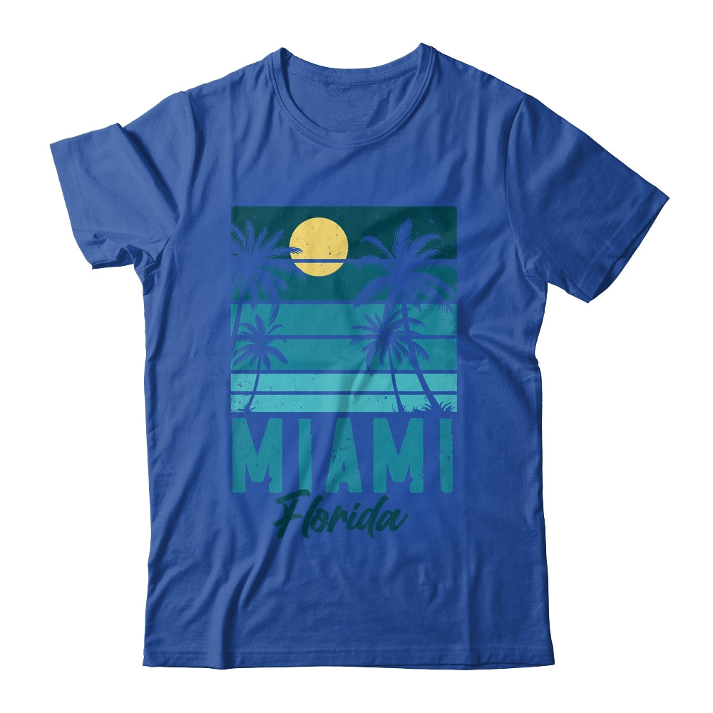 Tropical Summer Vacation Palm Trees Miami Beach Florida Shirt & Tank Top | teecentury