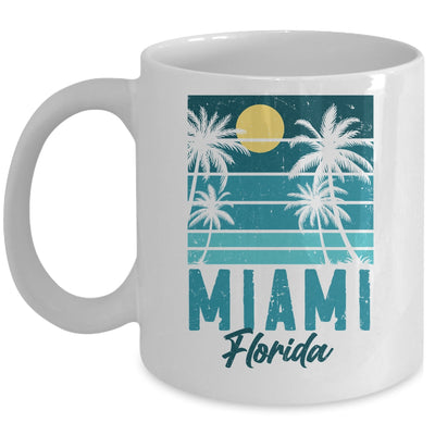 Tropical Summer Vacation Palm Trees Miami Beach Florida Mug | teecentury