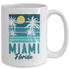 Tropical Summer Vacation Palm Trees Miami Beach Florida Mug | teecentury