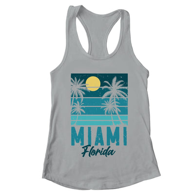 Tropical Summer Vacation Palm Trees Miami Beach Florida Shirt & Tank Top | teecentury