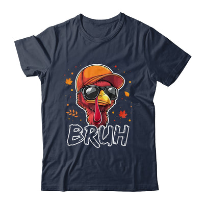 Turkey Face Thanksgiving Bruh Meme Boys Men Turkey Funny Shirt & Hoodie | teecentury