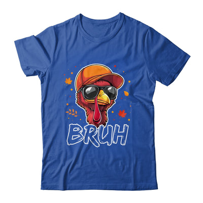 Turkey Face Thanksgiving Bruh Meme Boys Men Turkey Funny Shirt & Hoodie | teecentury