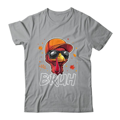 Turkey Face Thanksgiving Bruh Meme Boys Men Turkey Funny Shirt & Hoodie | teecentury