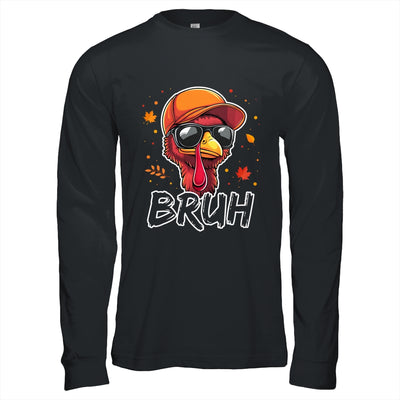 Turkey Face Thanksgiving Bruh Meme Boys Men Turkey Funny Shirt & Hoodie | teecentury