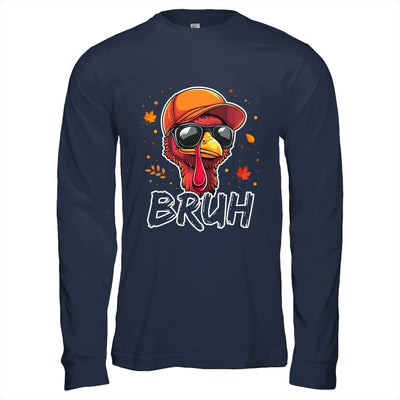 Turkey Face Thanksgiving Bruh Meme Boys Men Turkey Funny Shirt & Hoodie | teecentury