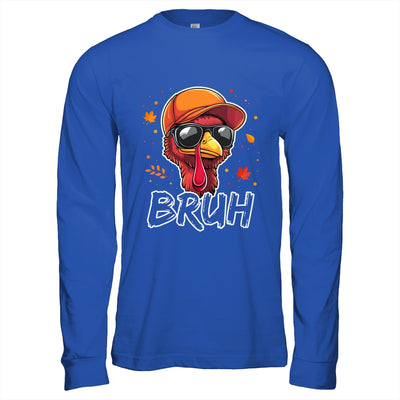 Turkey Face Thanksgiving Bruh Meme Boys Men Turkey Funny Shirt & Hoodie | teecentury