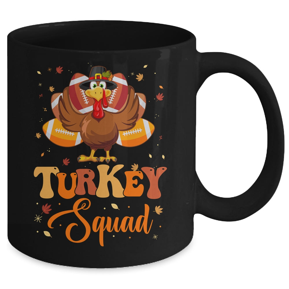 Turkey Squad Funny Thanksgiving Day 2023 Football Autumn Mug | teecentury