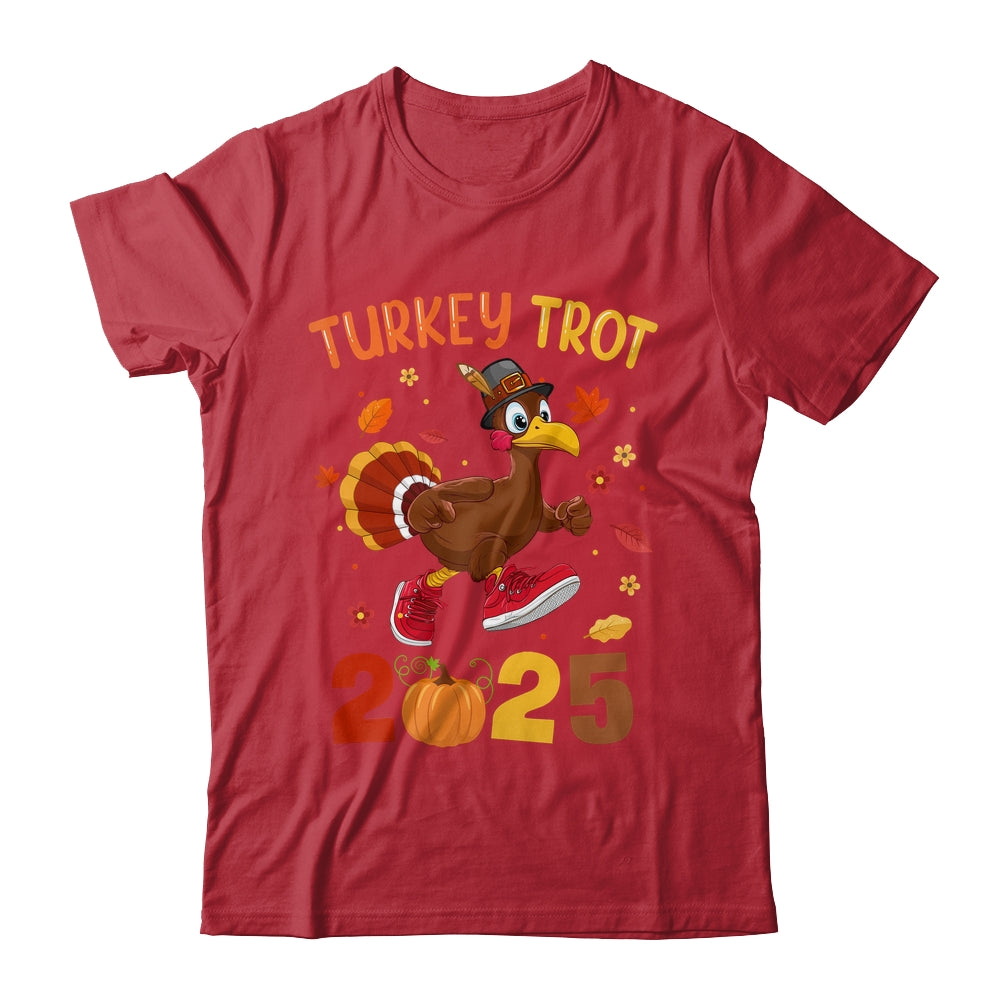 Turkey Trot 2025 Thanksgiving Turkey Running Runner Autumn Shirt & Hoodie | teecentury