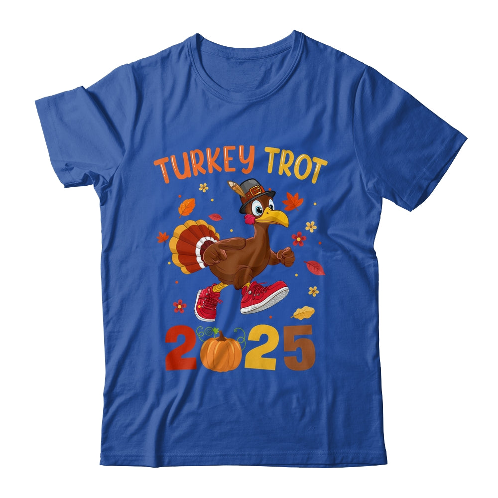 Turkey Trot 2025 Thanksgiving Turkey Running Runner Autumn Shirt & Hoodie | teecentury