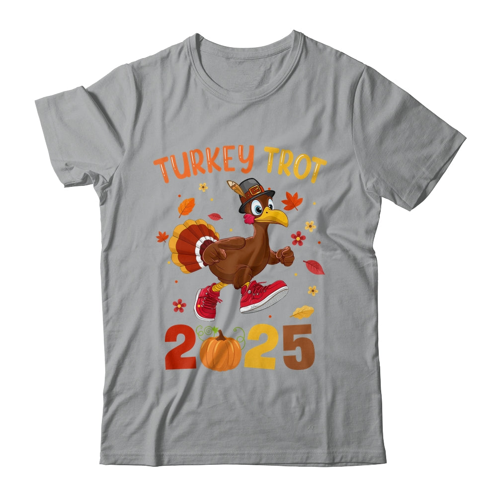Turkey Trot 2025 Thanksgiving Turkey Running Runner Autumn Shirt & Hoodie | teecentury