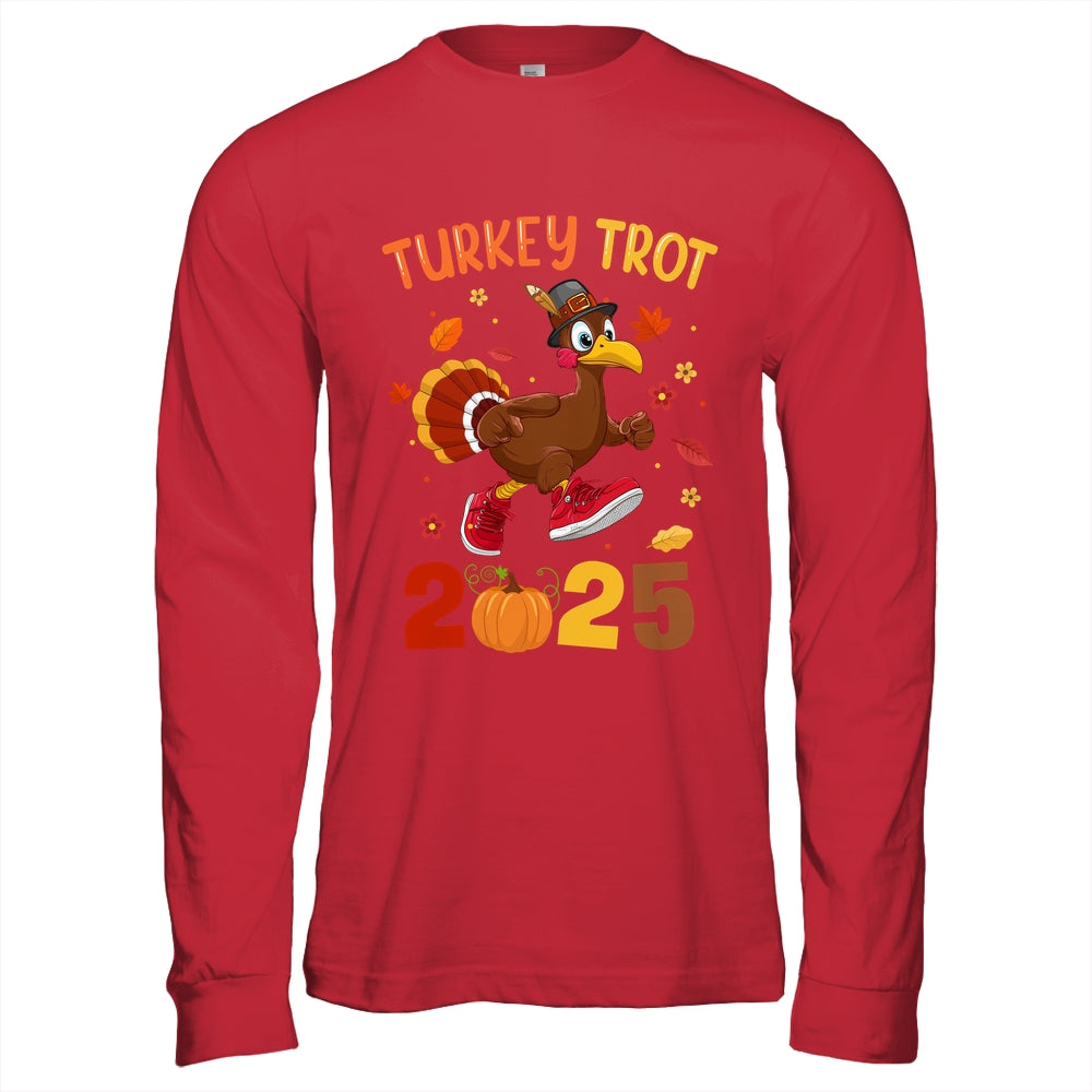 Turkey Trot 2025 Thanksgiving Turkey Running Runner Autumn Shirt & Hoodie | teecentury