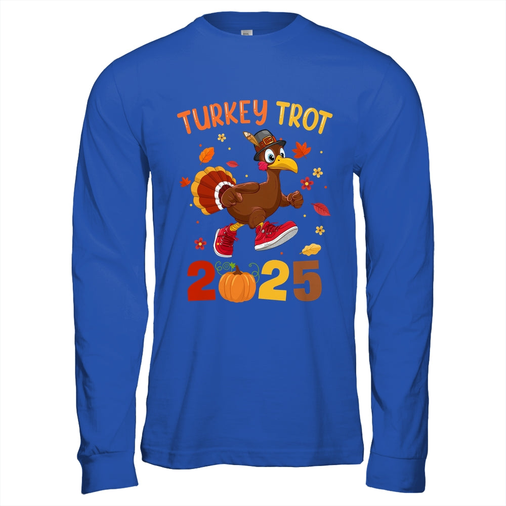 Turkey Trot 2025 Thanksgiving Turkey Running Runner Autumn Shirt & Hoodie | teecentury