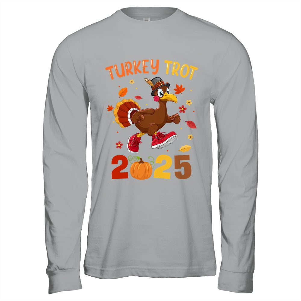 Turkey Trot 2025 Thanksgiving Turkey Running Runner Autumn Shirt & Hoodie | teecentury