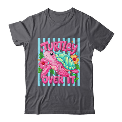 Turtley Over It Striped Turtle Preppy Sea Summer Vibes Floral Shirt & Tank Top | teecentury