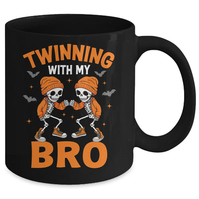 Twin Boys Twinning Halloween Best Friend Matching Skeleton Mug | teecentury