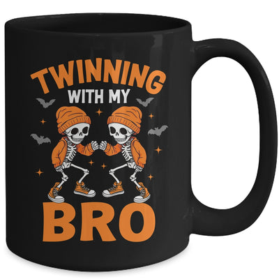 Twin Boys Twinning Halloween Best Friend Matching Skeleton Mug | teecentury