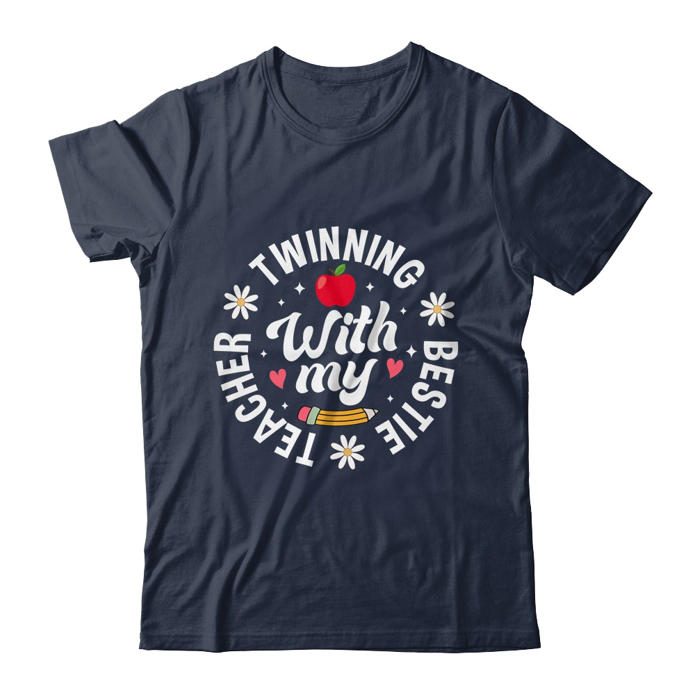 Twin Day Design Teacher Twinning With My Bestie Matching Shirt & Hoodie | teecentury