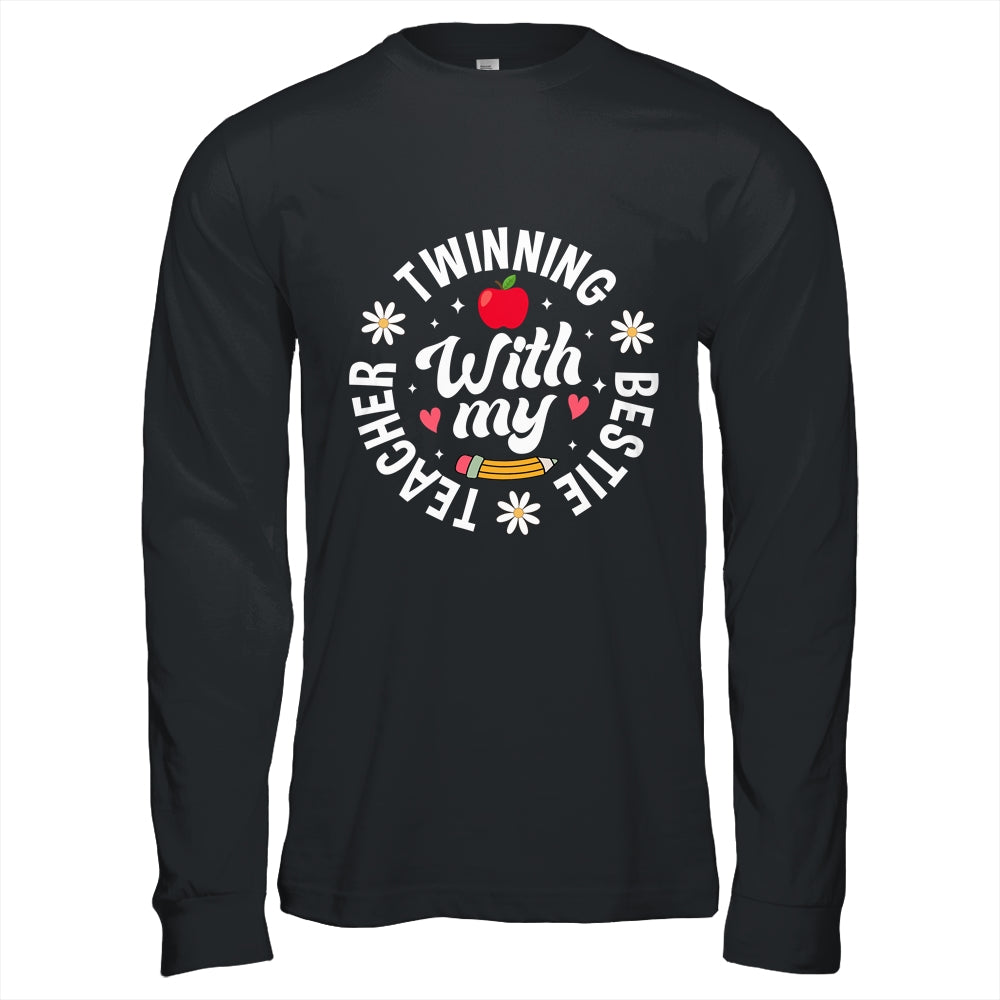 Twin Day Design Teacher Twinning With My Bestie Matching Shirt & Hoodie | teecentury