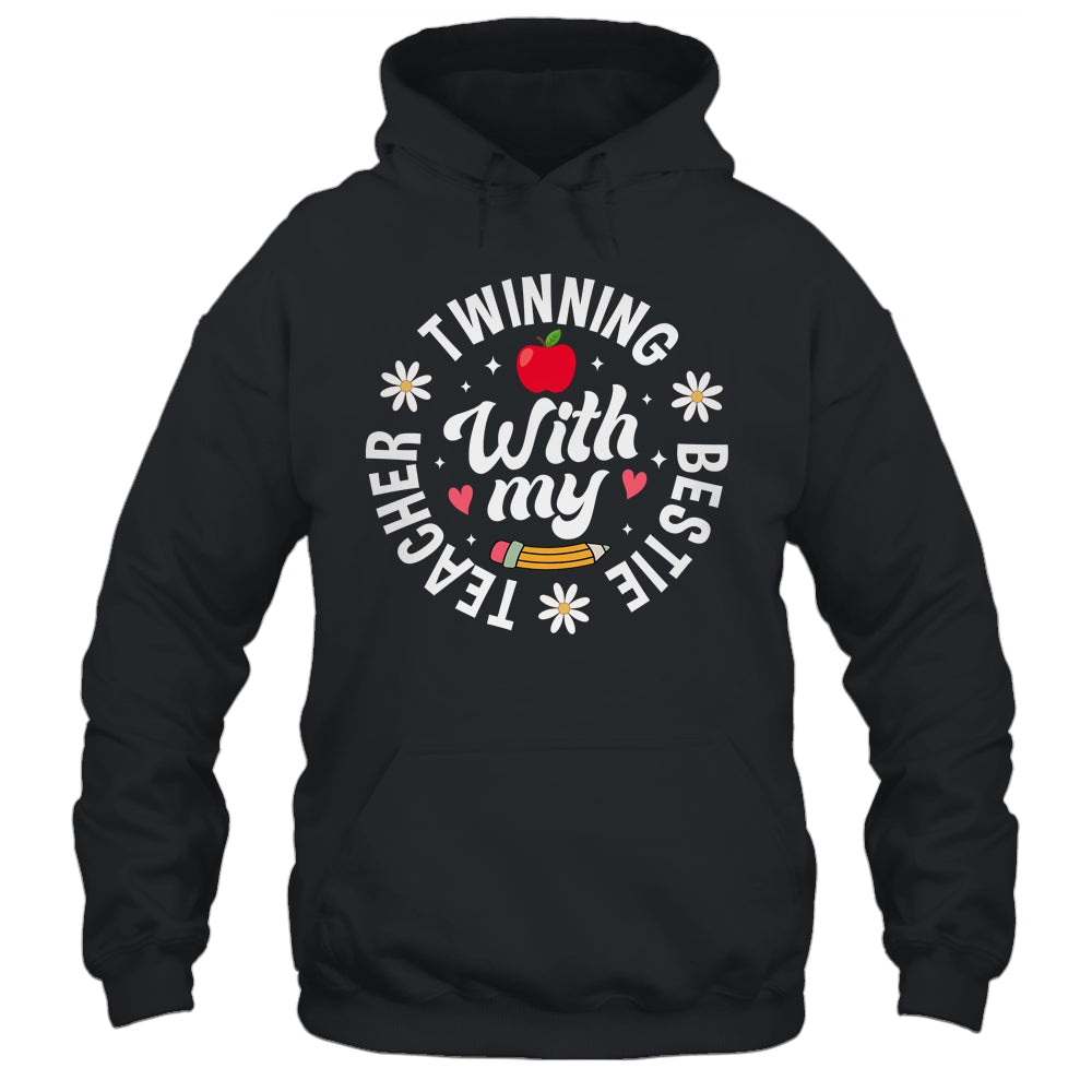 Twin Day Design Teacher Twinning With My Bestie Matching Shirt & Hoodie | teecentury