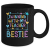 Twin Day Friends Teacher Twinning With My Bestie Matching Mug | teecentury
