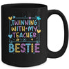 Twin Day Friends Teacher Twinning With My Bestie Matching Mug | teecentury