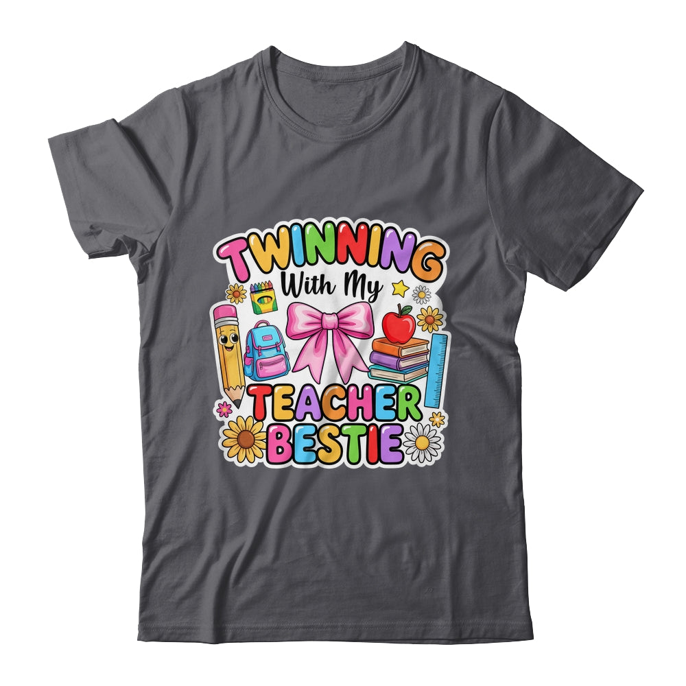 Twin Day Friends Teacher Twinning With My Bestie Matching Shirt & Hoodie | teecentury