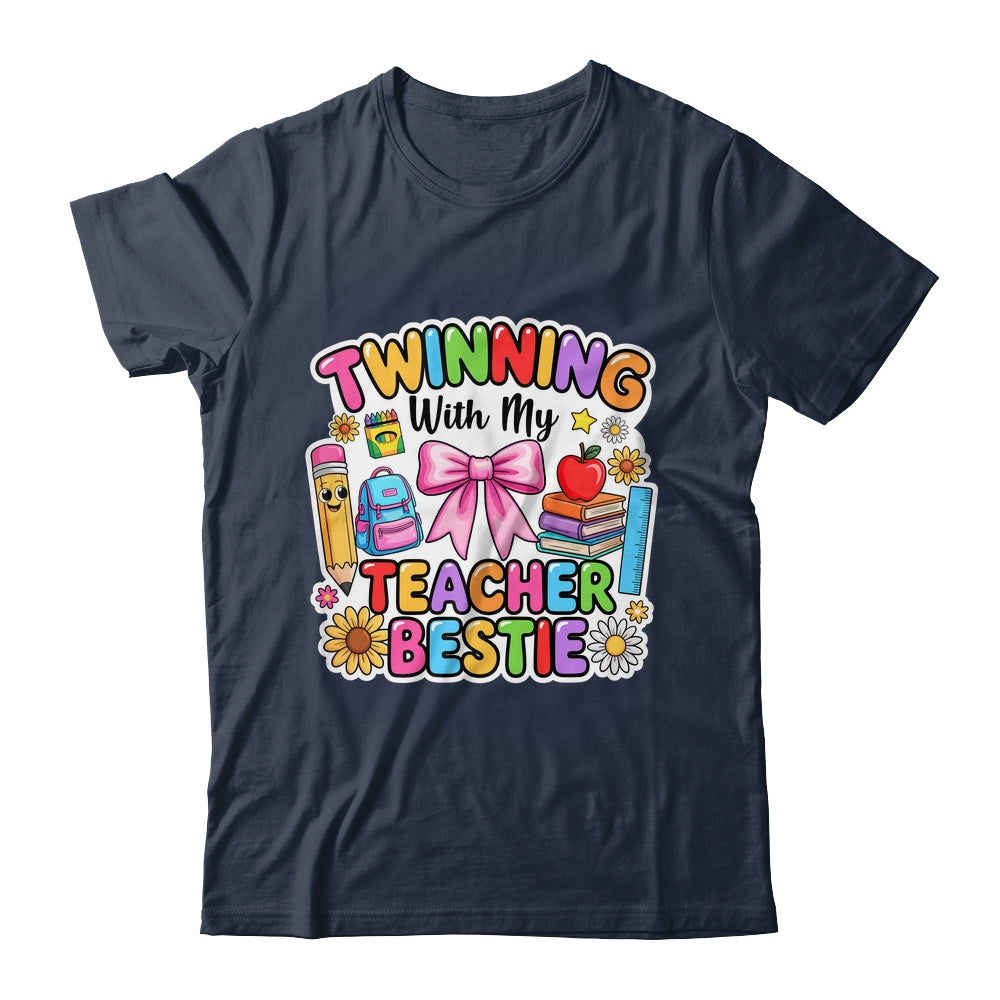 Twin Day Friends Teacher Twinning With My Bestie Matching Shirt & Hoodie | teecentury
