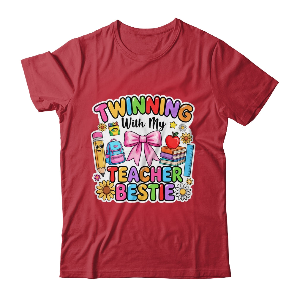 Twin Day Friends Teacher Twinning With My Bestie Matching Shirt & Hoodie | teecentury
