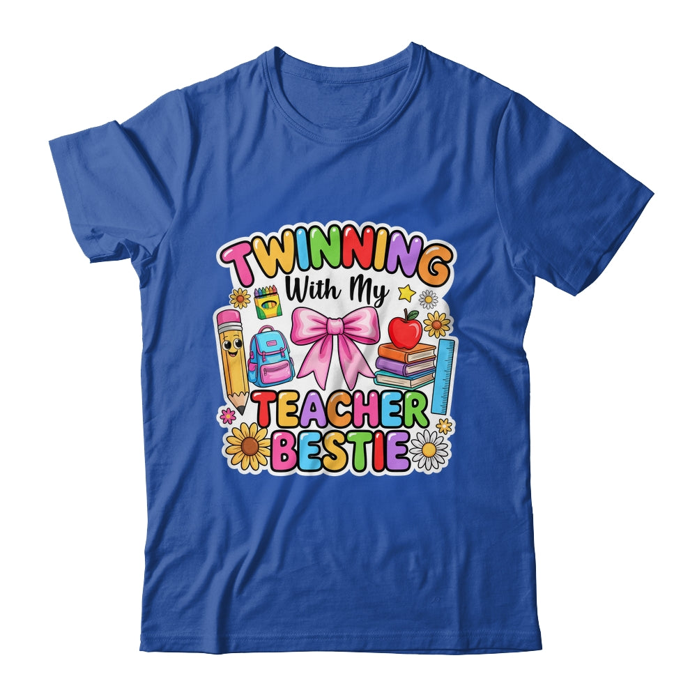 Twin Day Friends Teacher Twinning With My Bestie Matching Shirt & Hoodie | teecentury