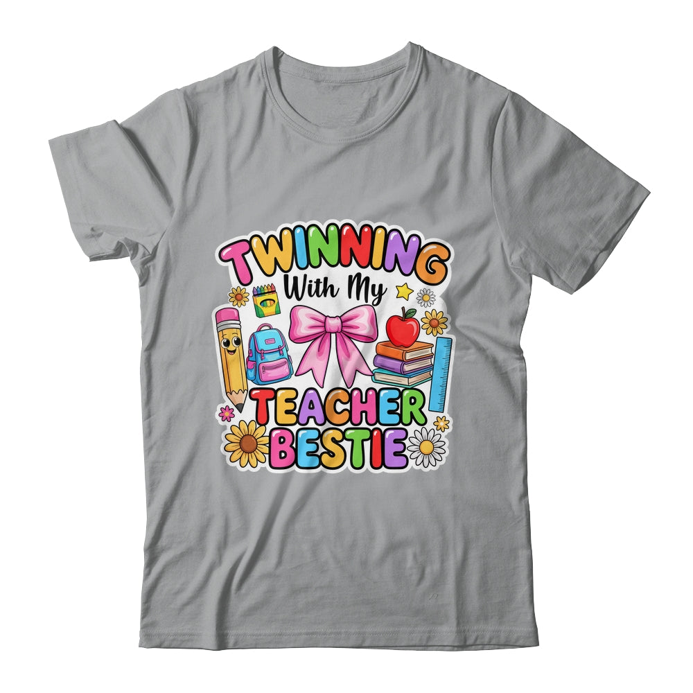 Twin Day Friends Teacher Twinning With My Bestie Matching Shirt & Hoodie | teecentury