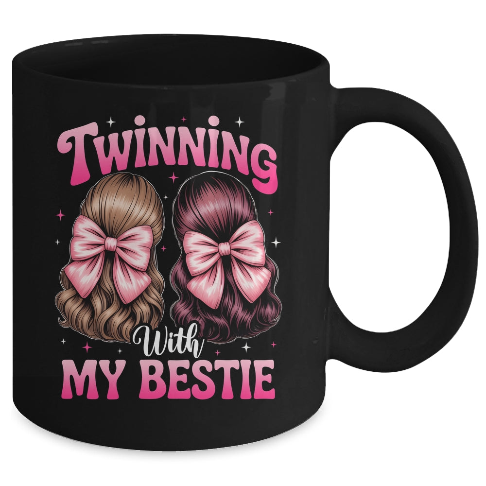 Twinning With My Bestie Coquette Twins Friends Twin Matching Mug | teecentury